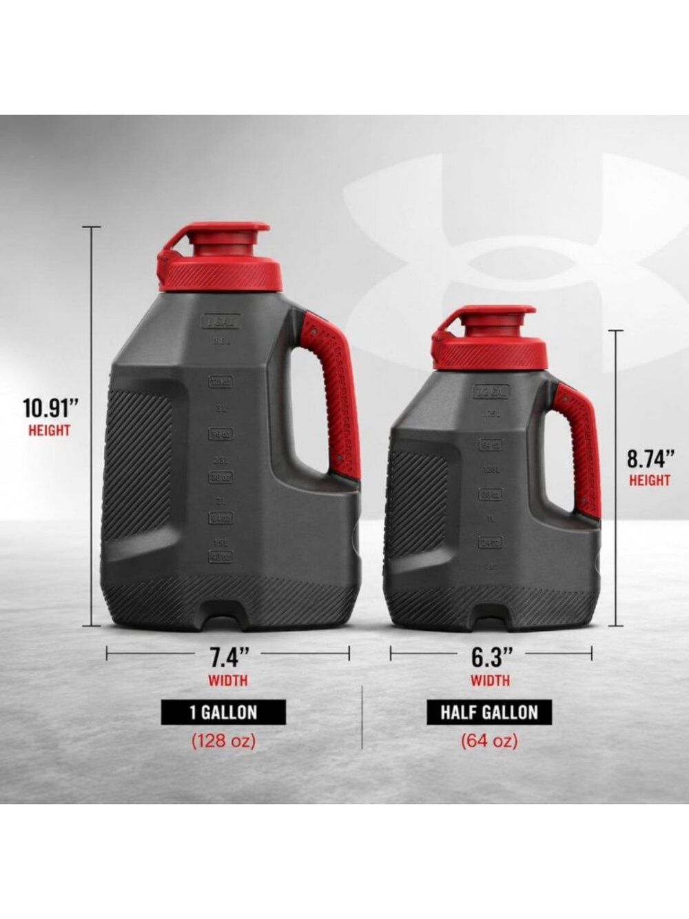Large 1 Gallon Sports Water Bottle - Durable Gym Jug for Fitness, Football - Picture 2 of 8